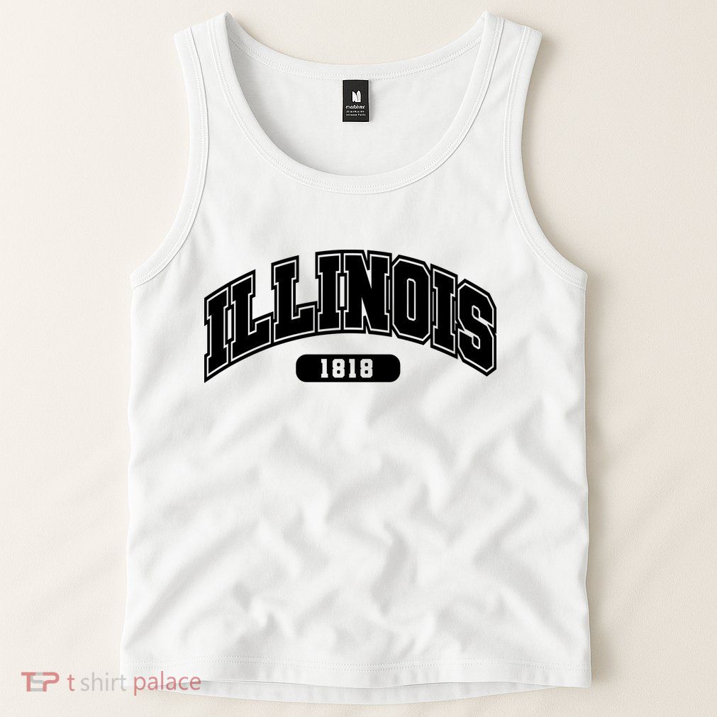 Illinois Collegiate Style 1818 Tank Top
