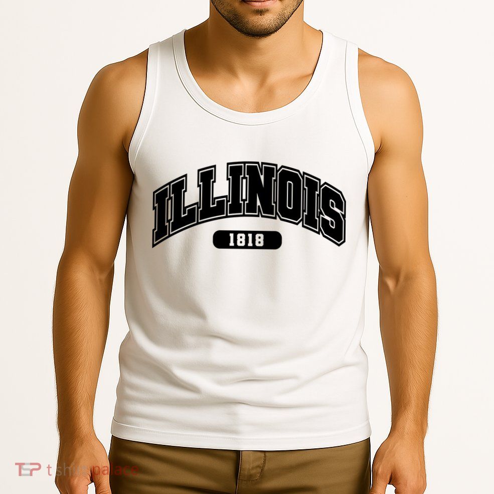 Illinois Collegiate Style 1818 Tank Top