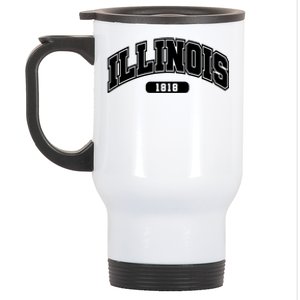 Illinois Collegiate Style 1818 Stainless Steel Travel Mug