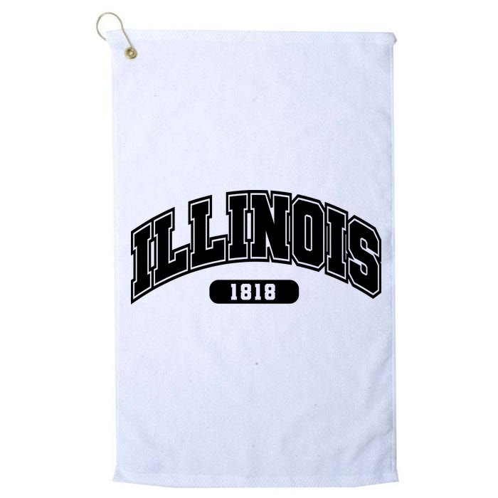 Illinois Collegiate Style 1818 Golf Towel