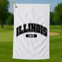 Illinois Collegiate Style 1818 Golf Towel