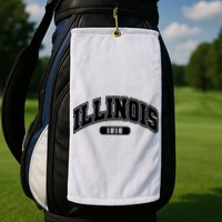 Illinois Collegiate Style 1818 Golf Towel