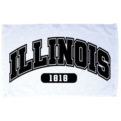Illinois Collegiate Style 1818 Microfiber Hand Towel