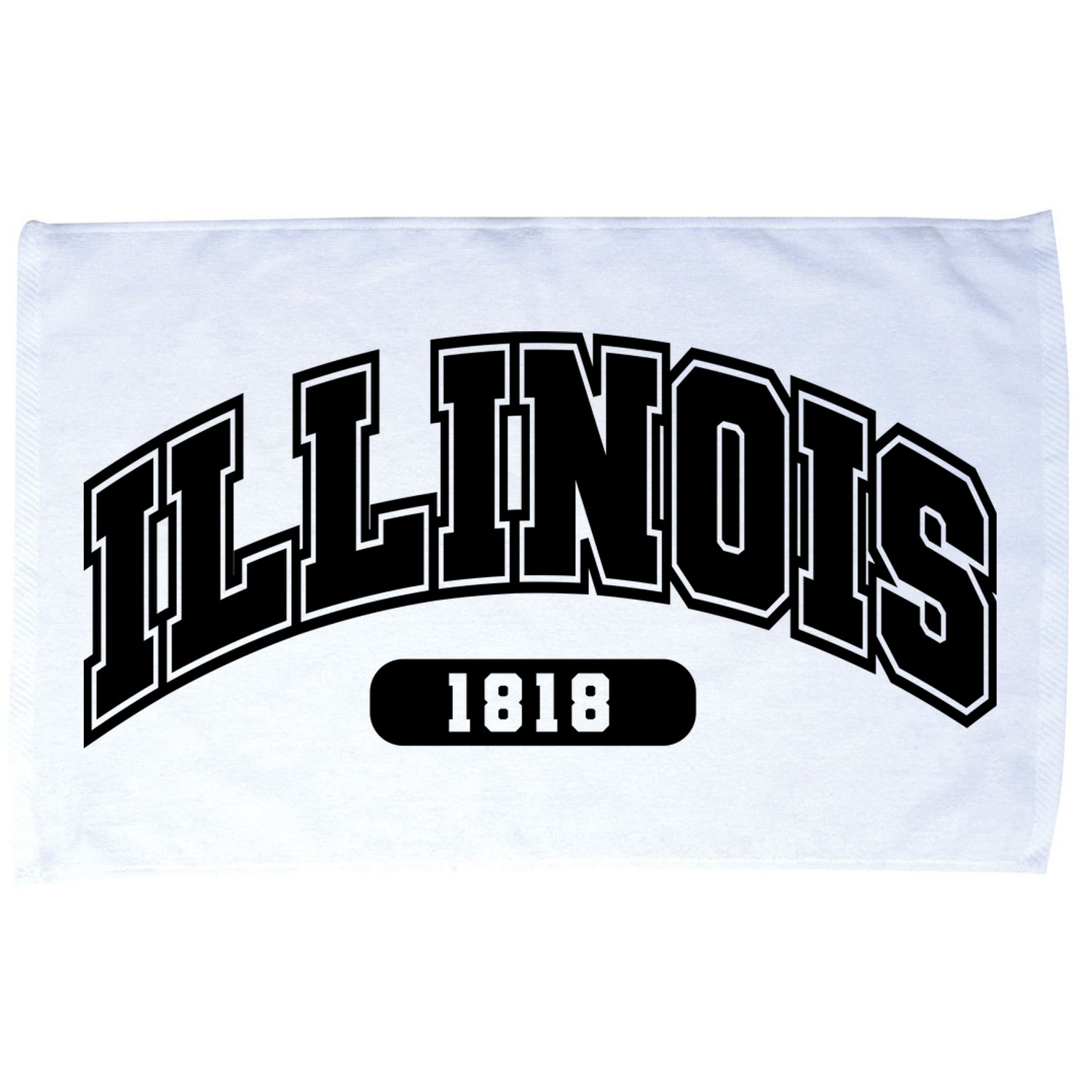 Illinois Collegiate Style 1818 Microfiber Hand Towel