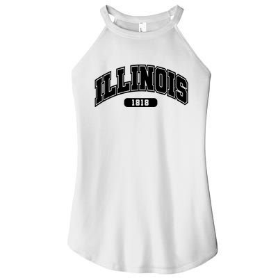 Illinois Collegiate Style 1818 Women's Perfect Tri Rocker Tank