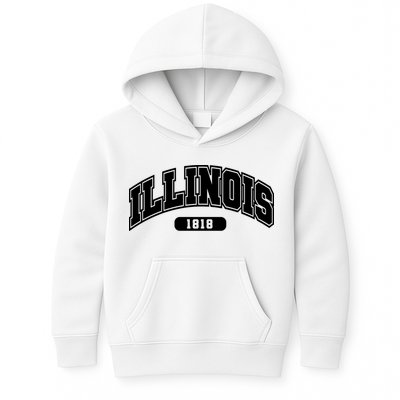 Illinois Collegiate Style 1818 Kids Hoodie