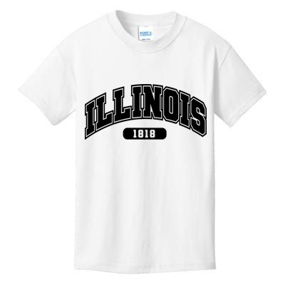 Illinois Collegiate Style 1818 Kids T-Shirt