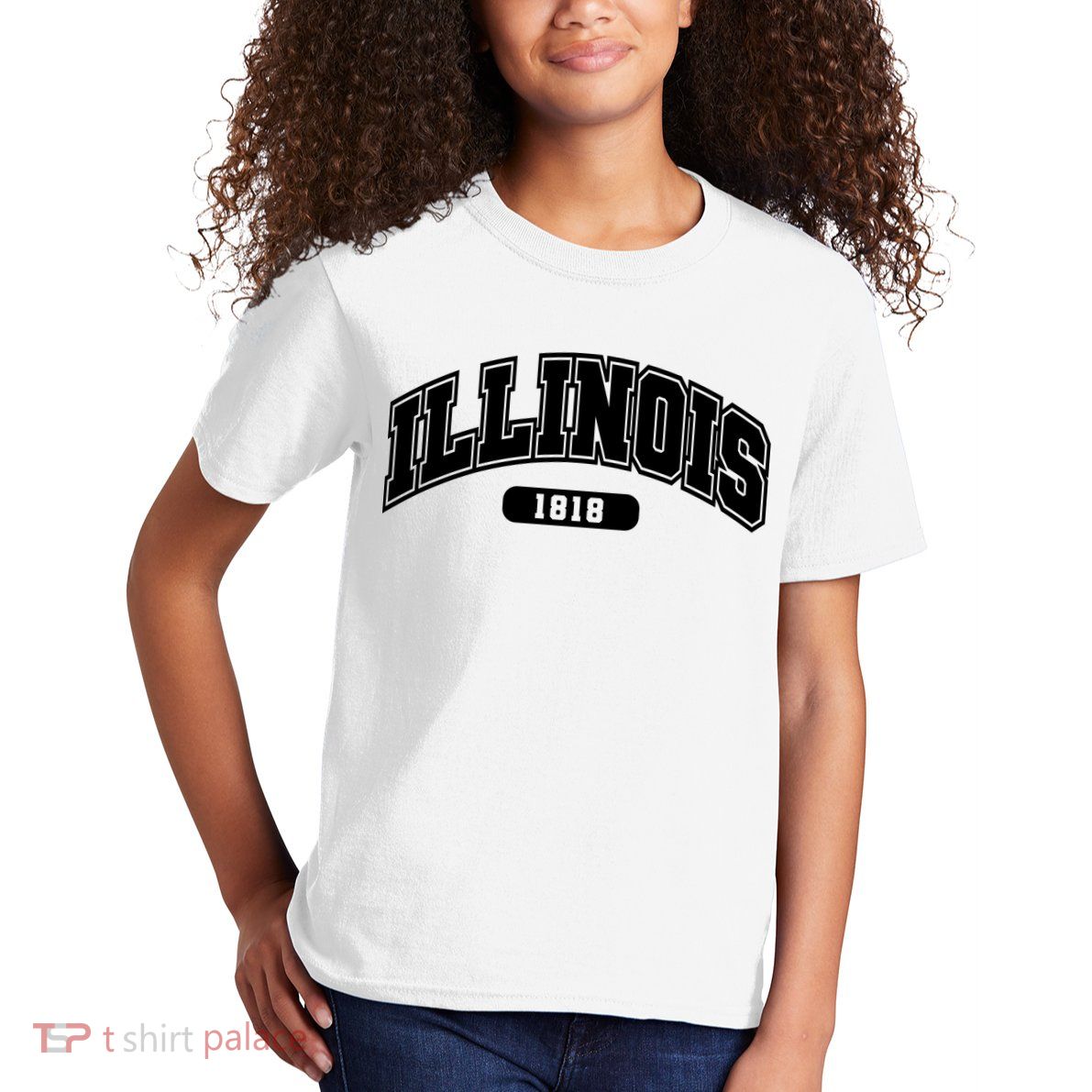 Illinois Collegiate Style 1818 Kids T-Shirt