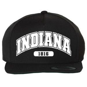 Indiana Collegiate Style 1816 Wool Snapback Cap