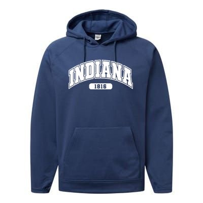 Indiana Collegiate Style 1816 Performance Fleece Hoodie