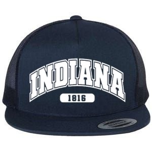 Indiana Collegiate Style 1816 Flat Bill Trucker Hat