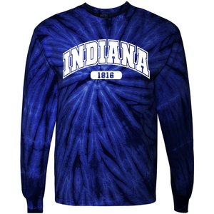 Indiana Collegiate Style 1816 Tie-Dye Long Sleeve Shirt