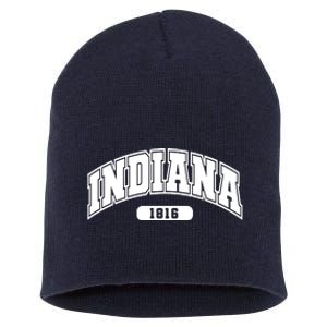 Indiana Collegiate Style 1816 Short Acrylic Beanie