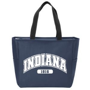 Indiana Collegiate Style 1816 Zip Tote Bag