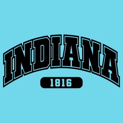 Indiana Collegiate Style 1816 T-Shirt
