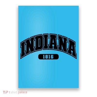 Indiana Collegiate Style 1816 Poster