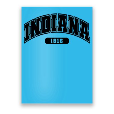 Indiana Collegiate Style 1816 Poster