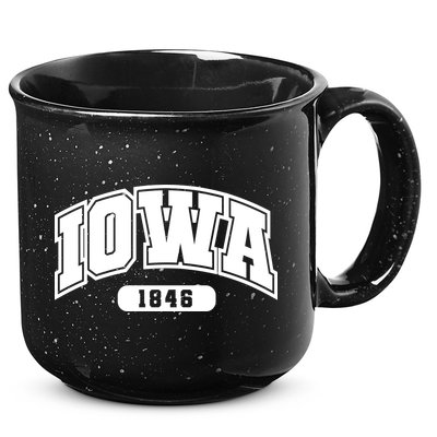 Iowa Collegiate Style 1846 15oz Campfire Ceramic Mug