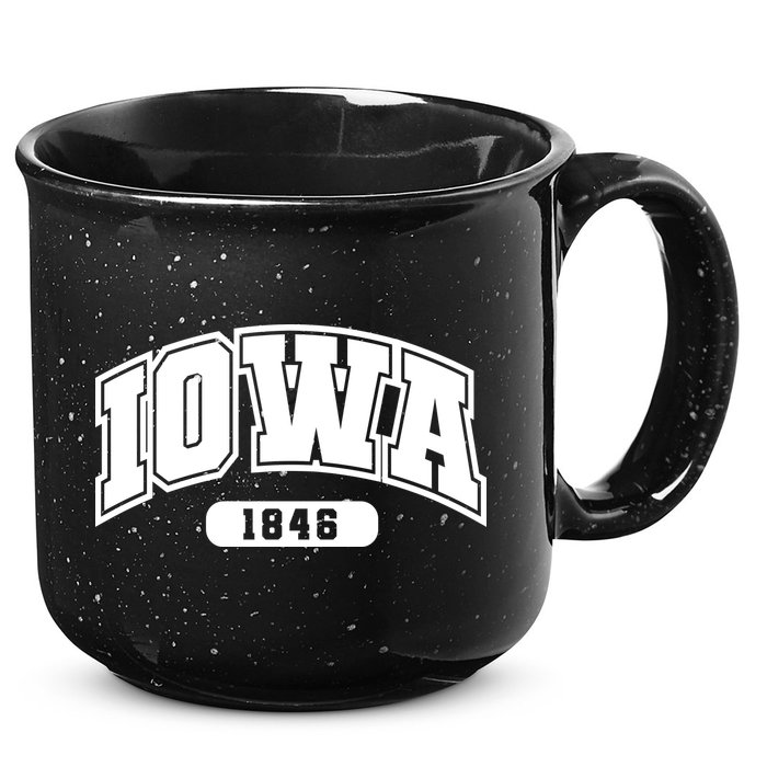 Iowa Collegiate Style 1846 15oz Campfire Ceramic Mug