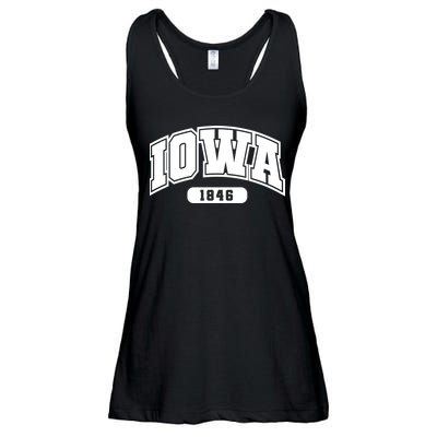 Iowa Collegiate Style 1846 Ladies Essential Flowy Tank