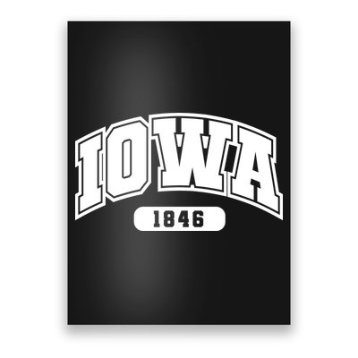 Iowa Collegiate Style 1846 Poster