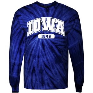 Iowa Collegiate Style 1846 Tie-Dye Long Sleeve Shirt