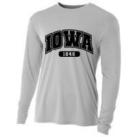 Iowa Collegiate Style 1846 Cooling Performance Long Sleeve Crew