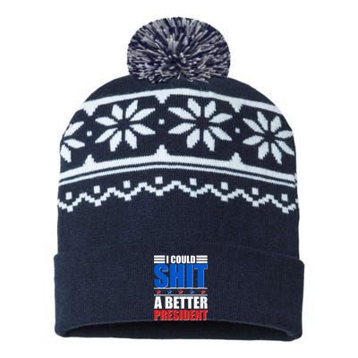 I Could Shit A Better President USA-Made Snowflake Beanie