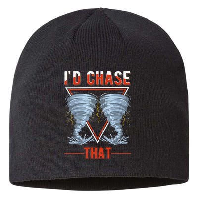 ID Chase That Tornado Storm Chaser Sustainable Beanie