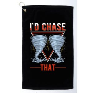 ID Chase That Tornado Storm Chaser Platinum Collection Golf Towel