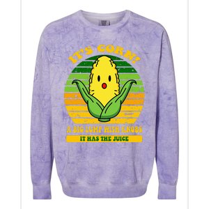 it's cornfunny trendy design It’s Corn It Has The Juice tee Colorblast Crewneck Sweatshirt