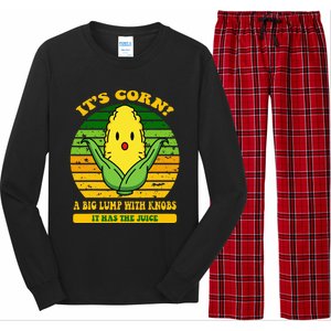 it's cornfunny trendy design It’s Corn It Has The Juice tee Long Sleeve Pajama Set