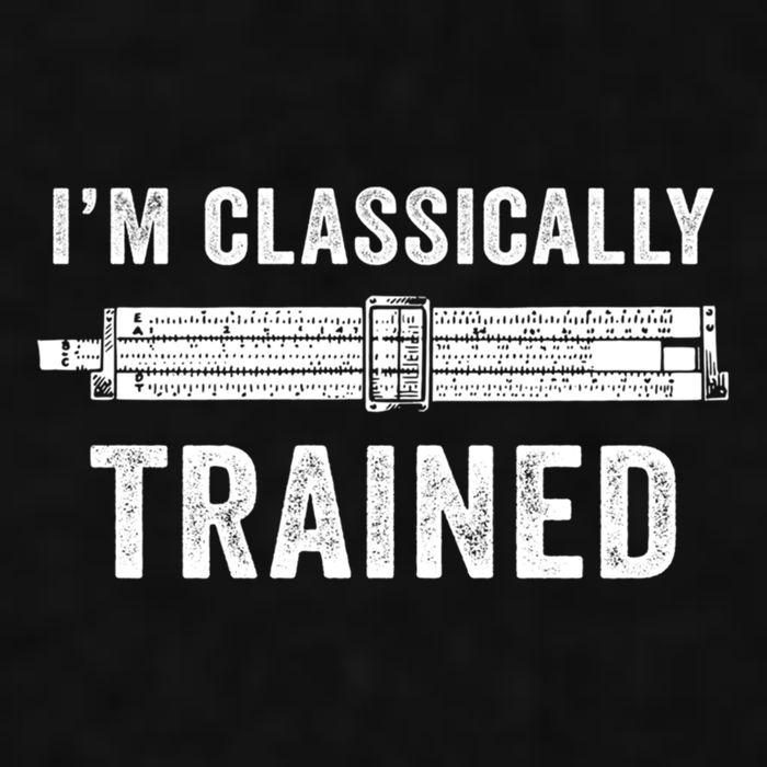 IM Classically Trained Slide Rule Mechanical Analog Gift Ladies PosiCharge Tri-Blend Wicking Tank