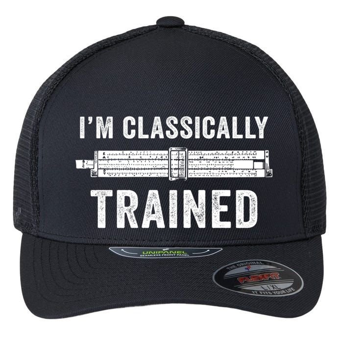 IM Classically Trained Slide Rule Mechanical Analog Gift Flexfit Unipanel Trucker Cap