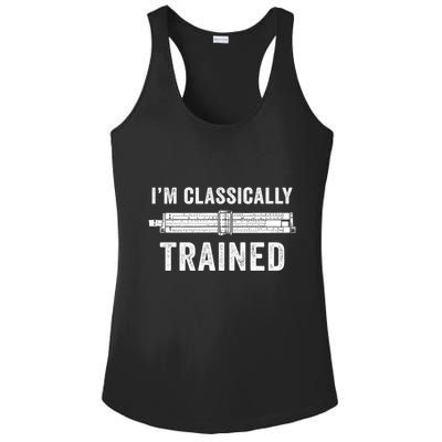 IM Classically Trained Slide Rule Mechanical Analog Gift Ladies PosiCharge Competitor Racerback Tank