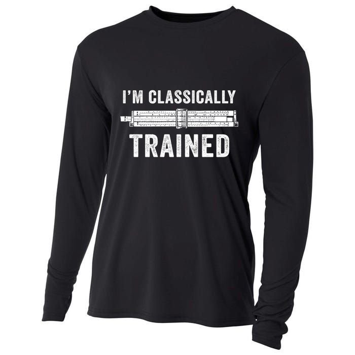 IM Classically Trained Slide Rule Mechanical Analog Gift Cooling Performance Long Sleeve Crew