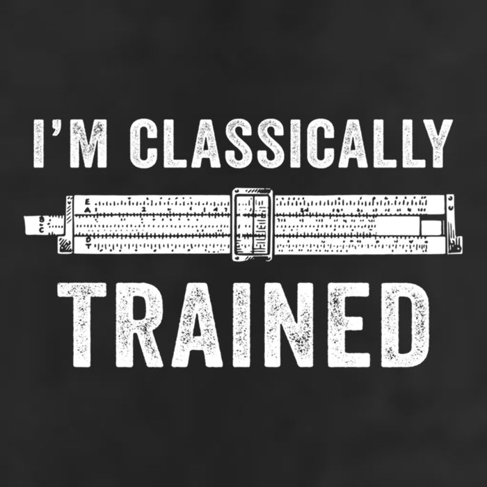 IM Classically Trained Slide Rule Mechanical Analog Gift 25L Jumbo Tote