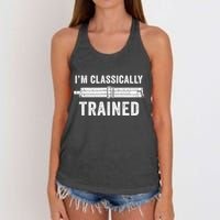 IM Classically Trained Slide Rule Mechanical Analog Gift Women's Knotted Racerback Tank