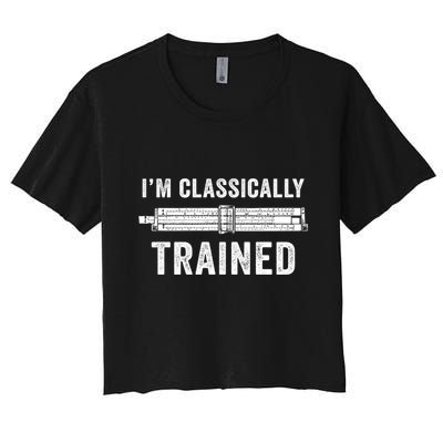 IM Classically Trained Slide Rule Mechanical Analog Gift Crop Top