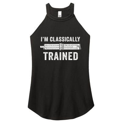IM Classically Trained Slide Rule Mechanical Analog Gift Women's Perfect Tri Rocker Tank