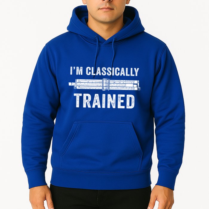 IM Classically Trained Slide Rule Mechanical Analog Gift Hoodie