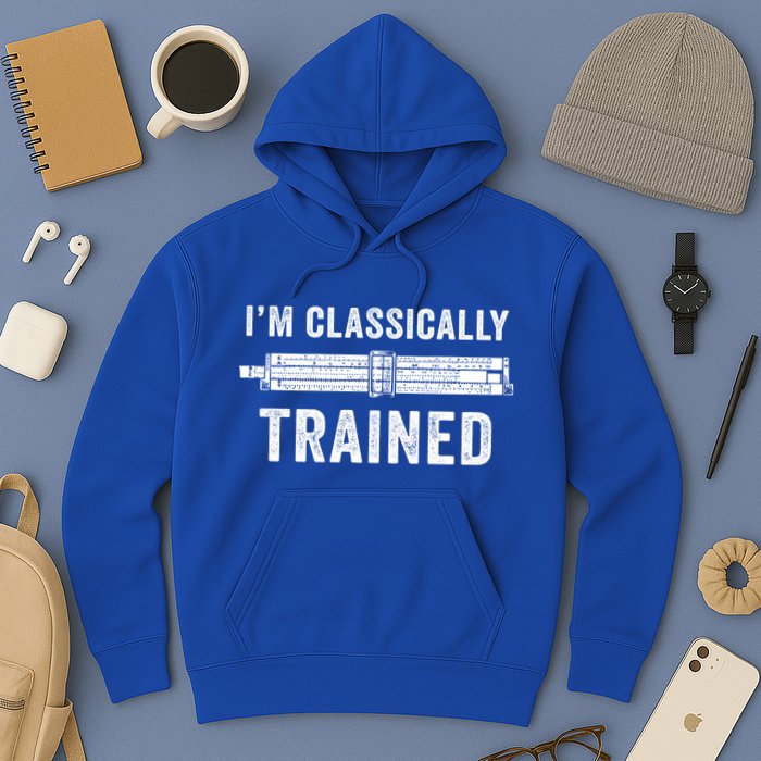 IM Classically Trained Slide Rule Mechanical Analog Gift Hoodie