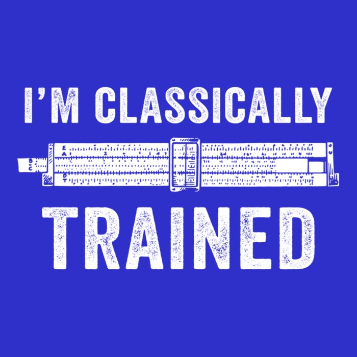 IM Classically Trained Slide Rule Mechanical Analog Gift Poster