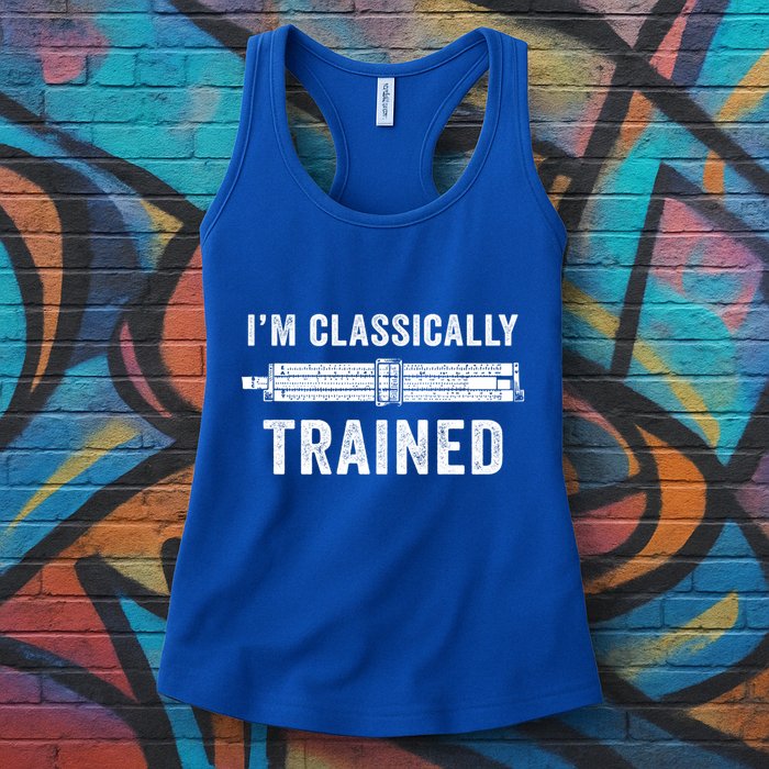 IM Classically Trained Slide Rule Mechanical Analog Gift Womens Tank Top