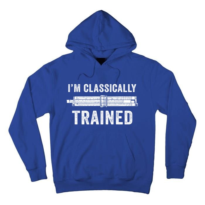 IM Classically Trained Slide Rule Mechanical Analog Gift Tall Hoodie