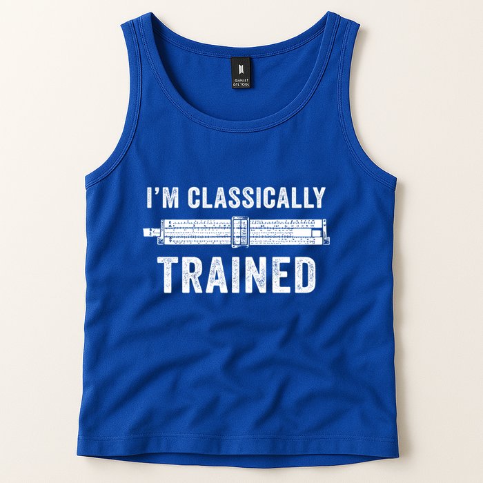 IM Classically Trained Slide Rule Mechanical Analog Gift Tank Top