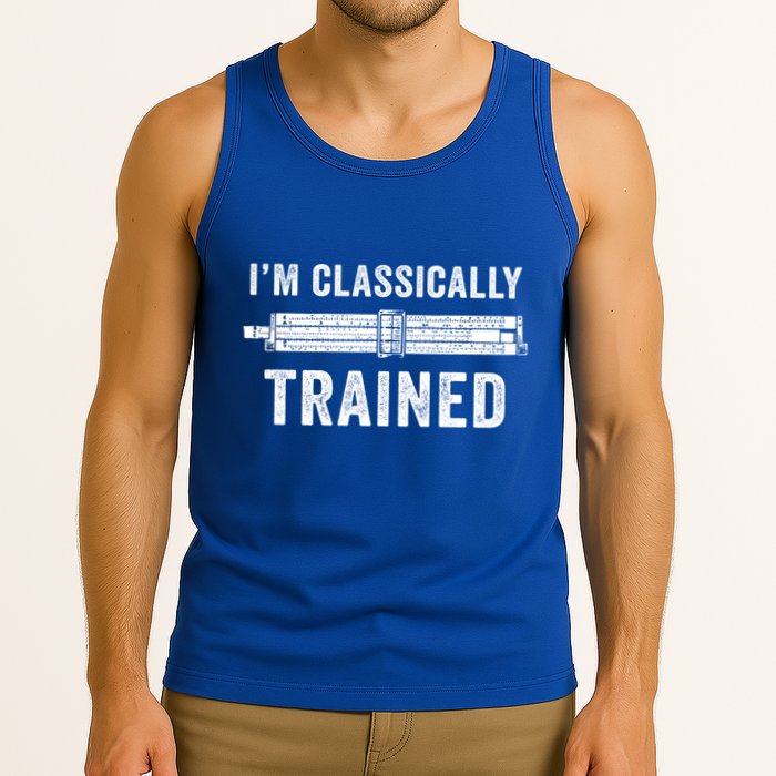 IM Classically Trained Slide Rule Mechanical Analog Gift Tank Top