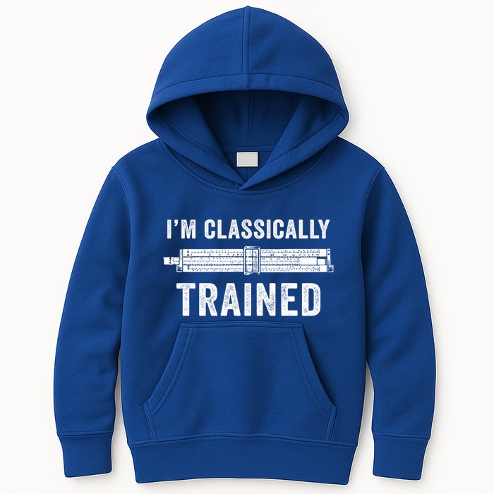 IM Classically Trained Slide Rule Mechanical Analog Gift Kids Hoodie