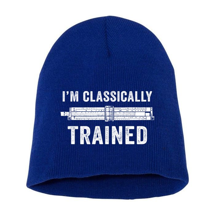 IM Classically Trained Slide Rule Mechanical Analog Gift Short Acrylic Beanie