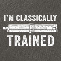 IM Classically Trained Slide Rule Mechanical Analog Gift Cotton Canvas Backpack